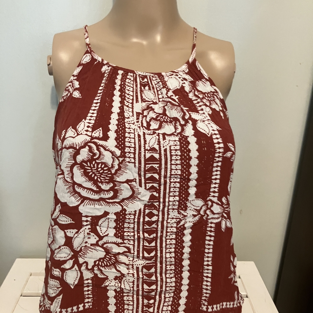 Soho Red and White Floral Camisole